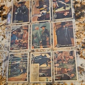 Set of 39 Vintage Walt Disney Zorro 1958 Trading Cards Set.